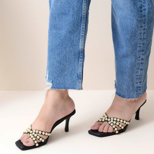Pearl Embellished Heels