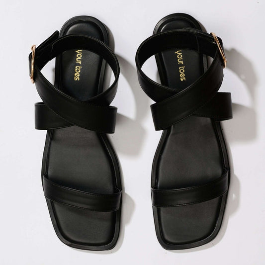 Jade cross strap sandals