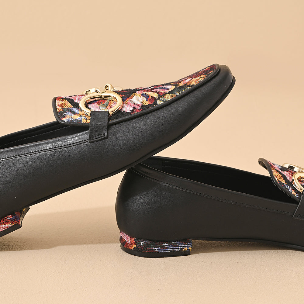 Jade Square Toe Loafers Shoes
