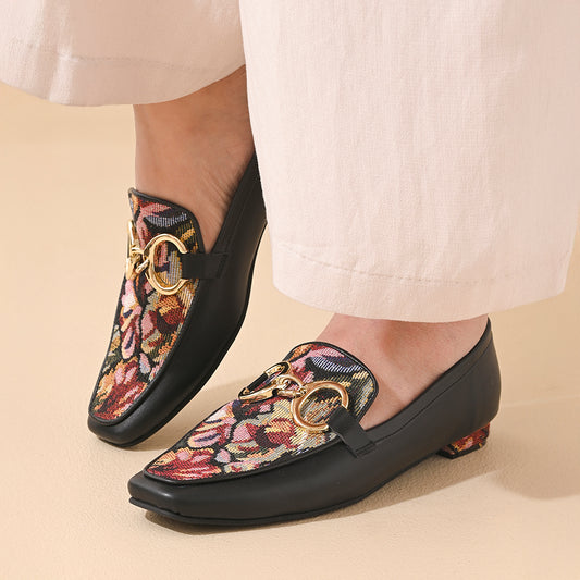 Jade Square Toe Loafers Shoes