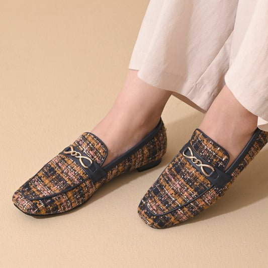 Amber Square Toe Loafers Shoes