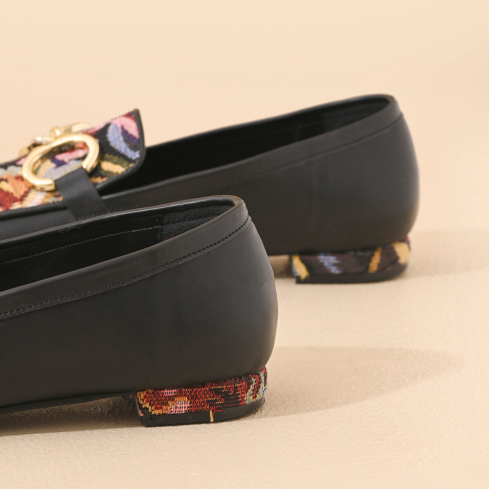 Jade Square Toe Loafers Shoes