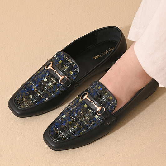 Prussian Square Toe Loafers Shoes