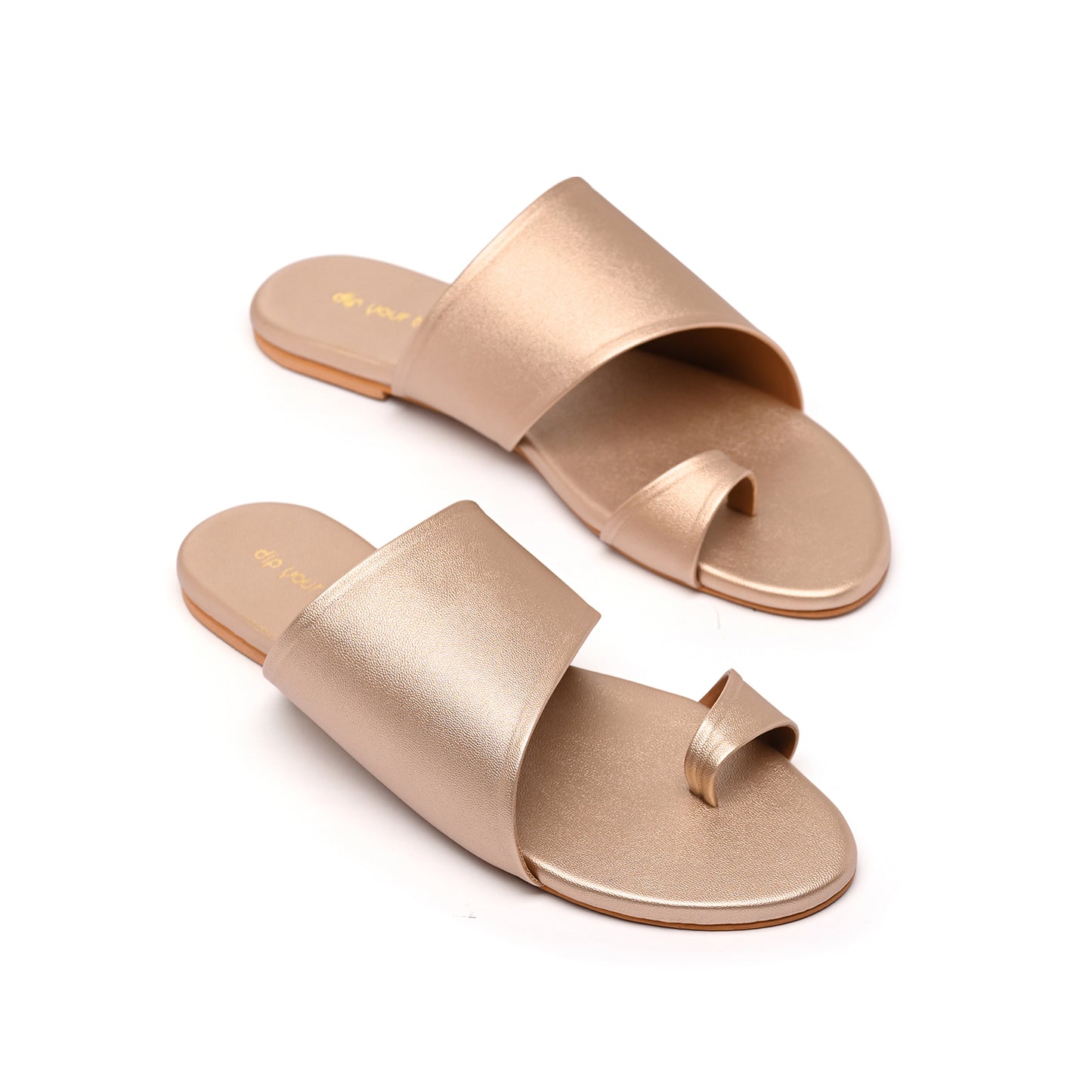 Muted Gold toe ring flats