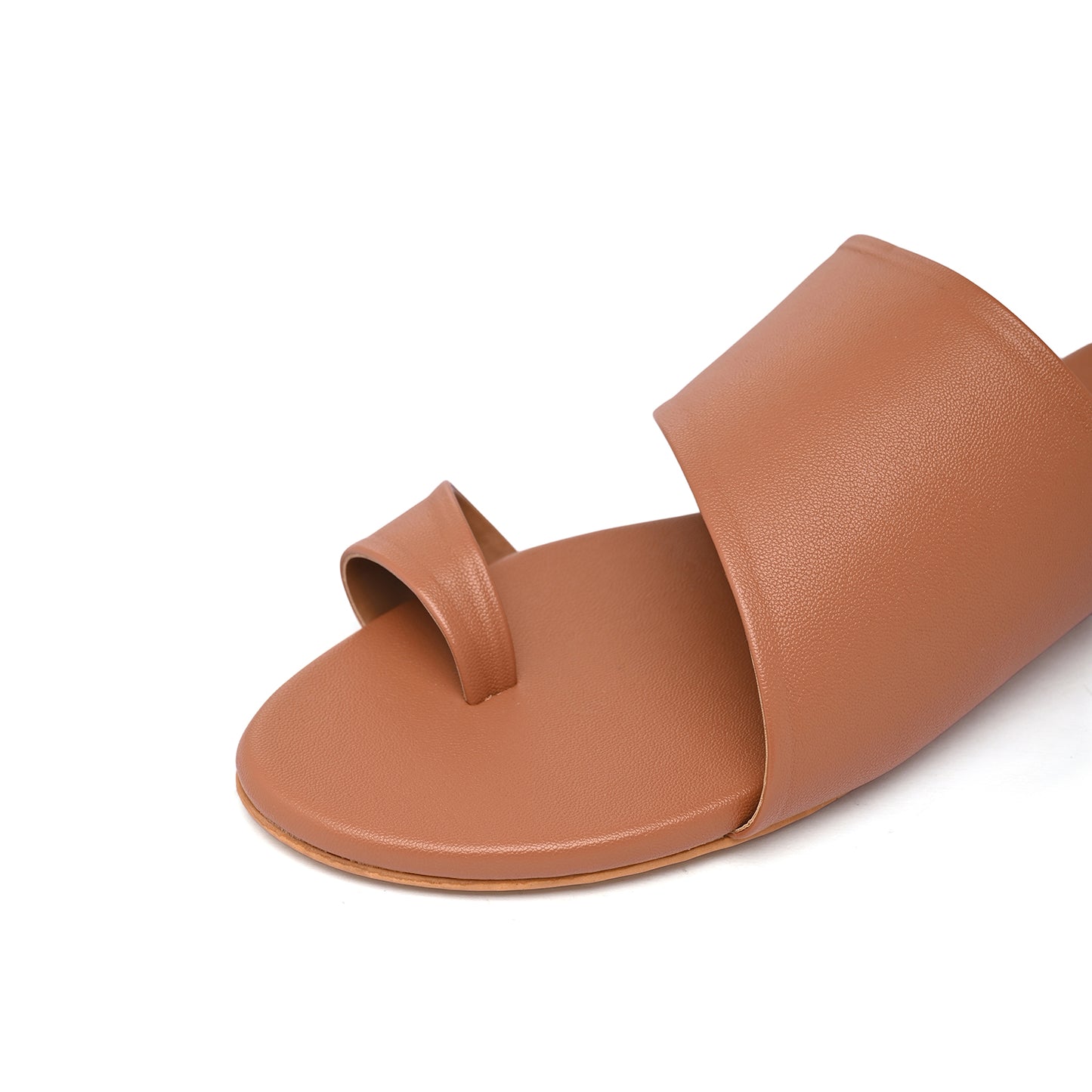Tan toe ring flats