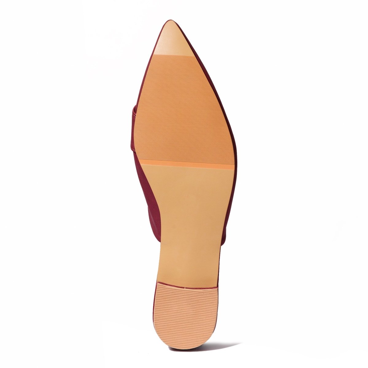 Maroon Suede Buckled Mules