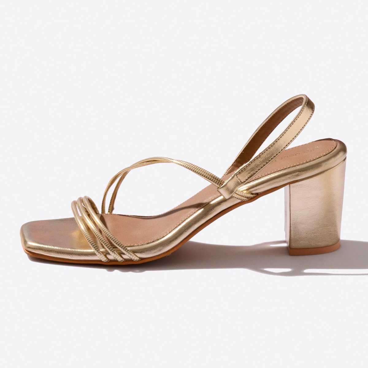 Gold Strappy Sandals