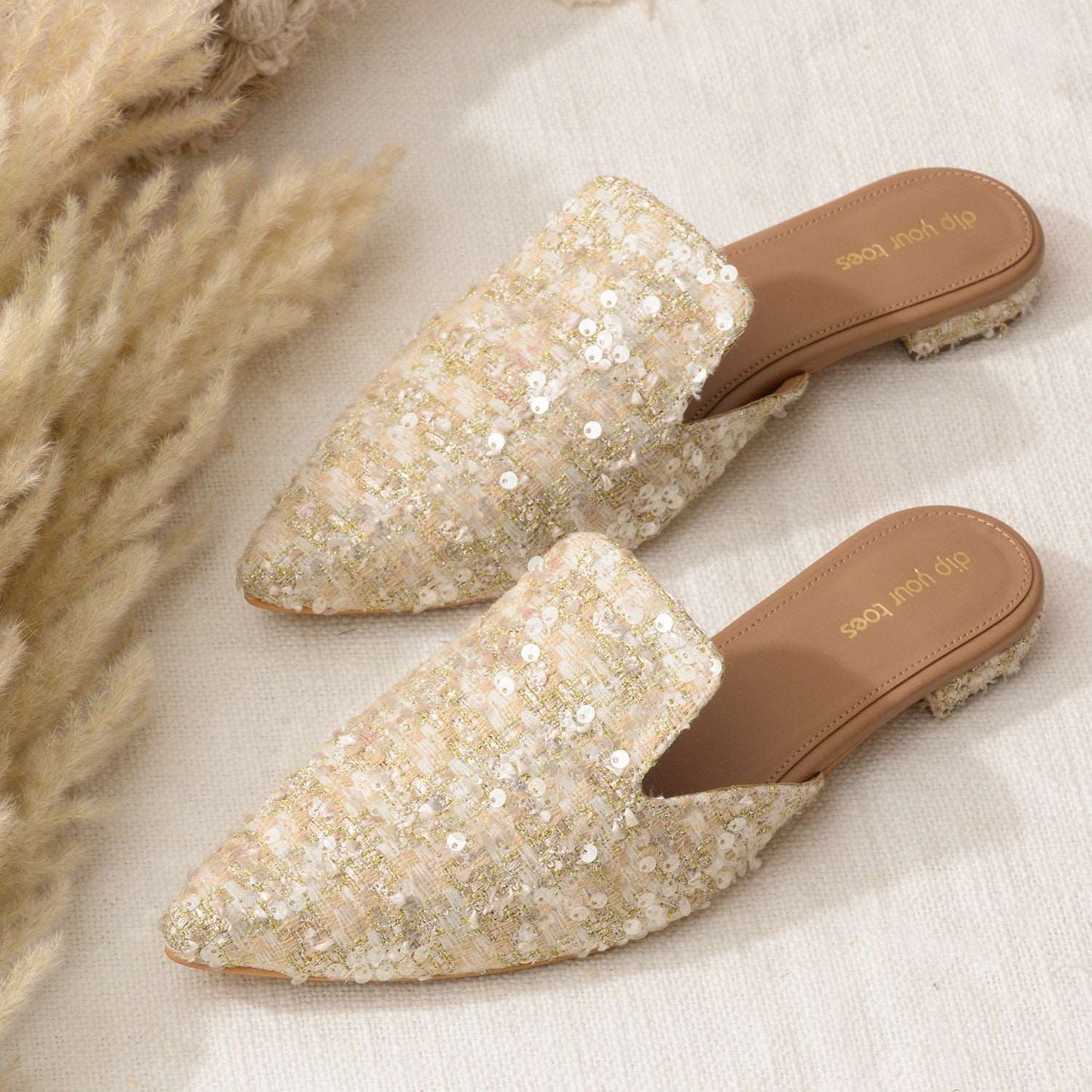 Ivory Intrigue Mules