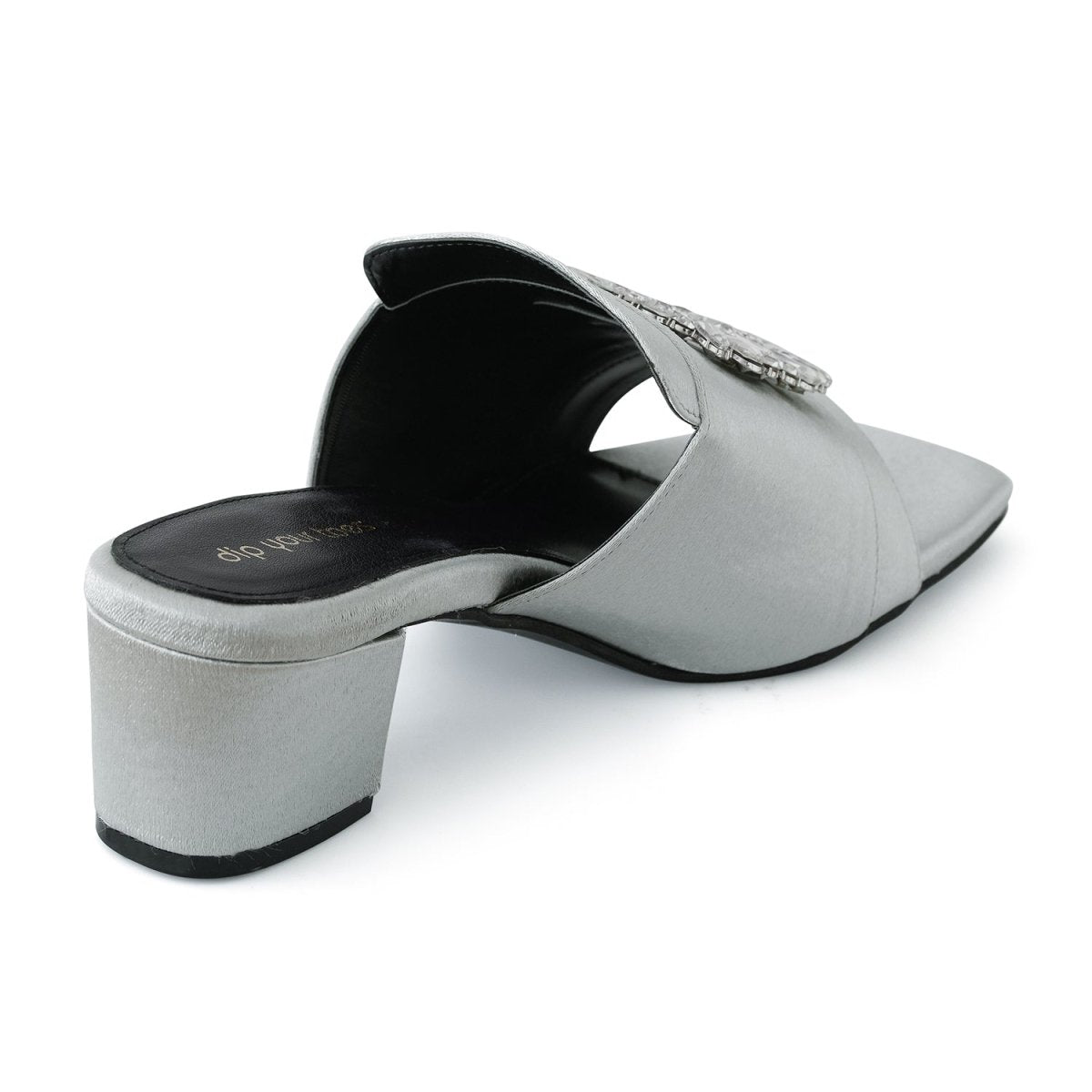 Silver Buckled Heels