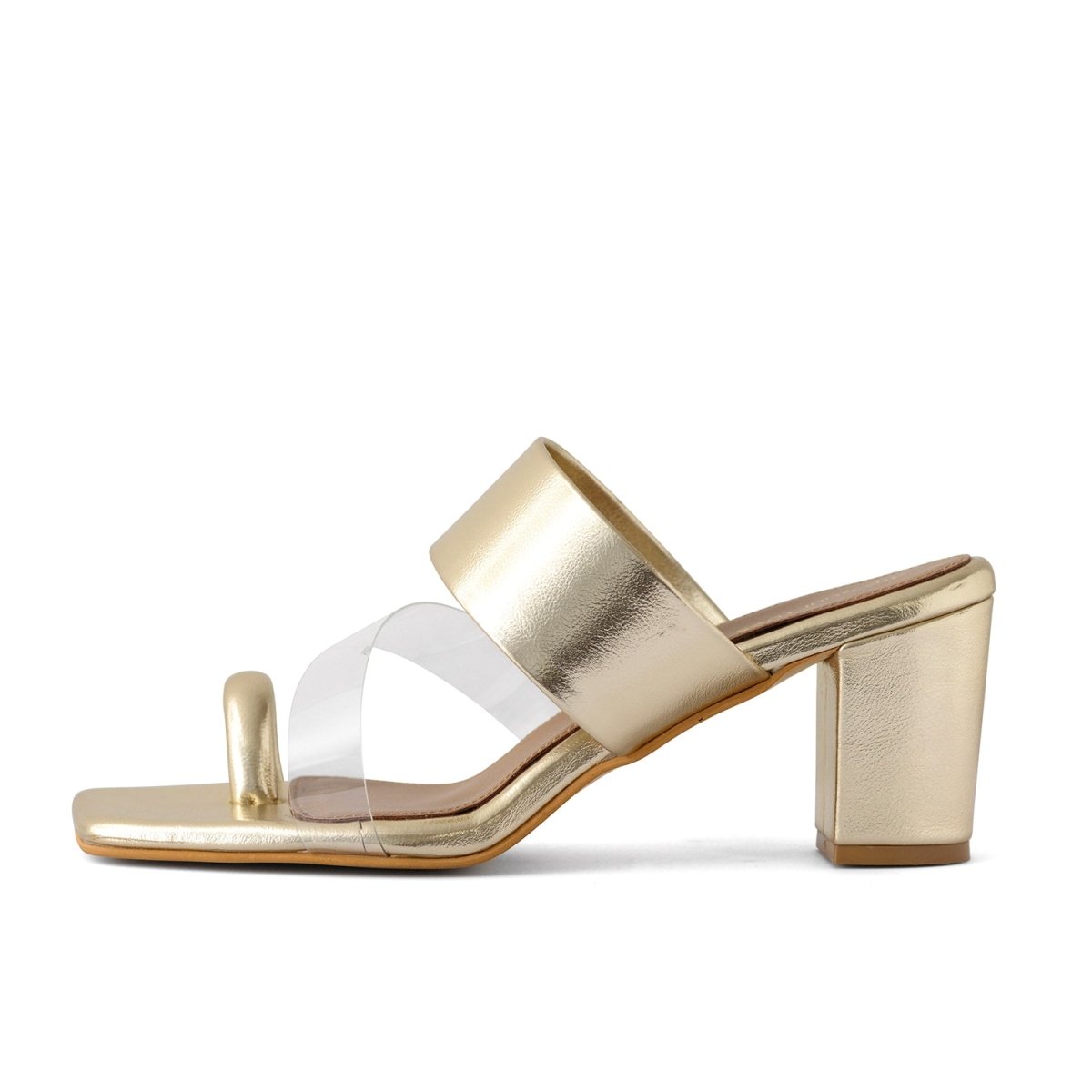 Gold Kolhapuri Heels