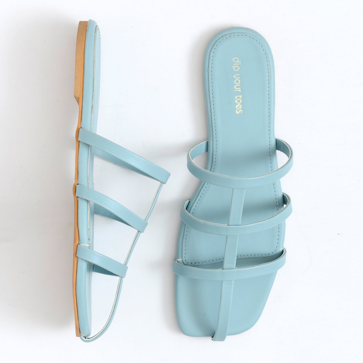 Sky Strappy square toe flats