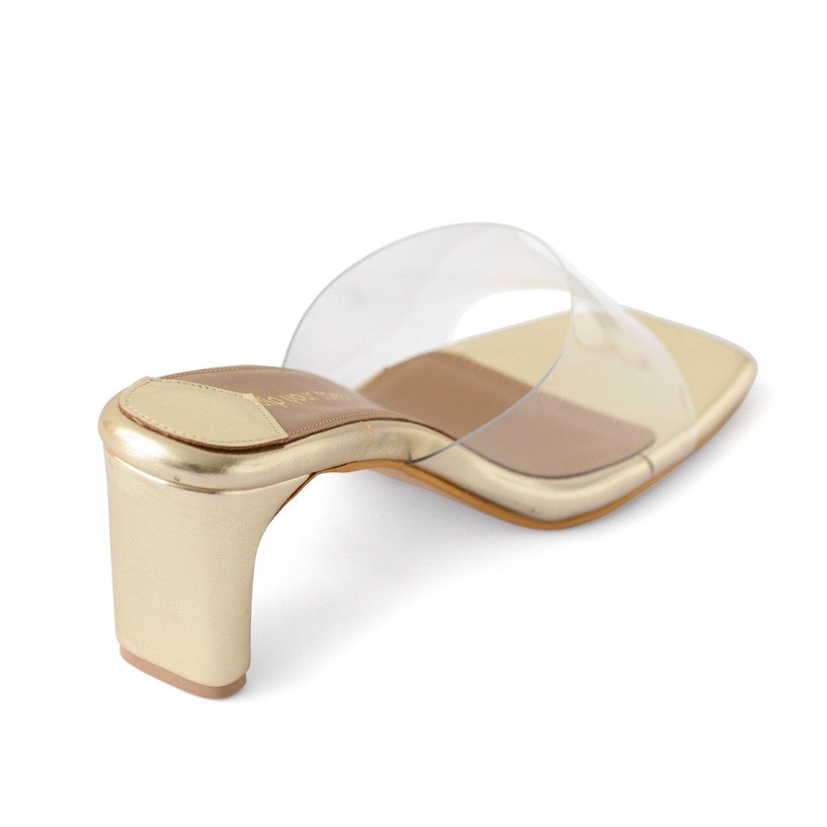 Gold Clear Heels