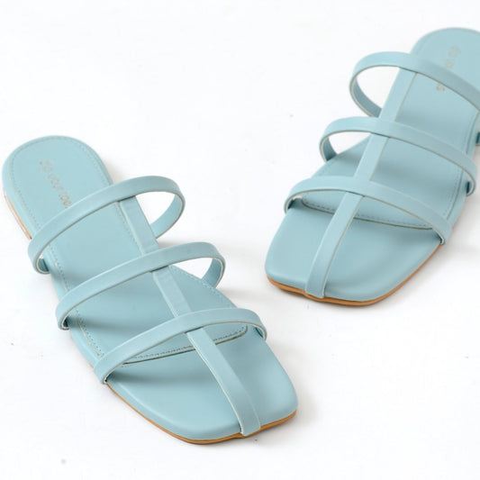 Sky Strappy square toe flats