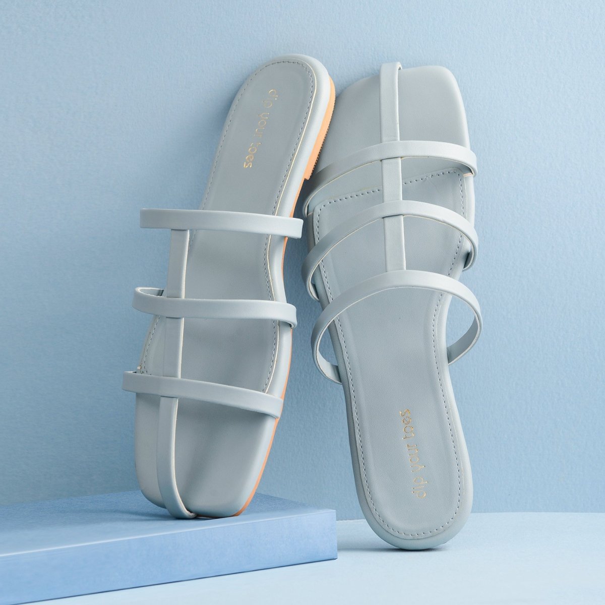 Sky Strappy square toe flats