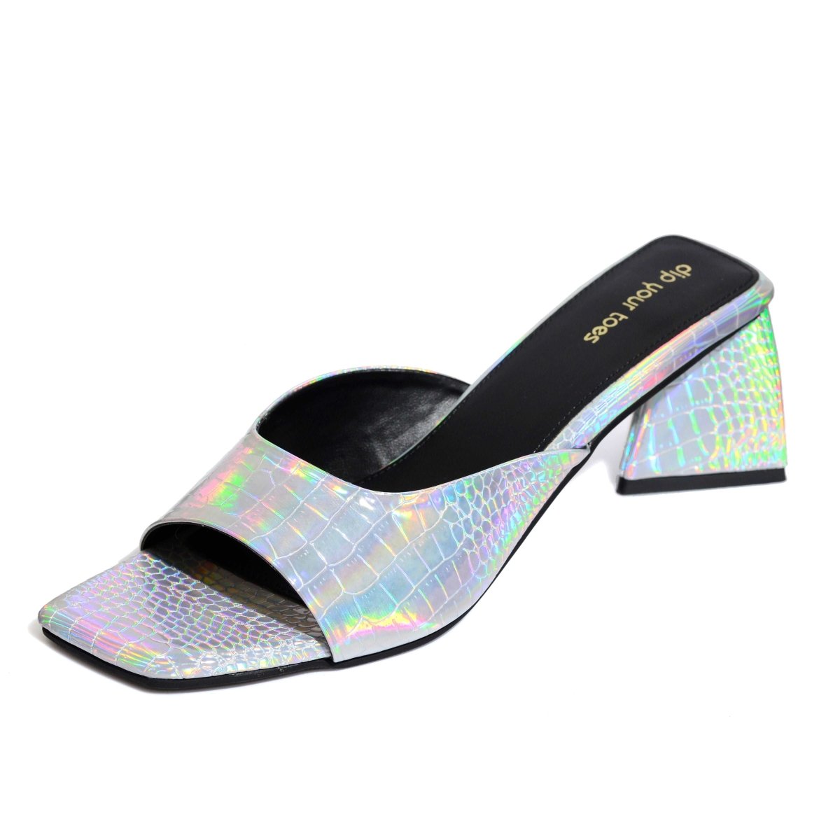 Silver Metallic Heels