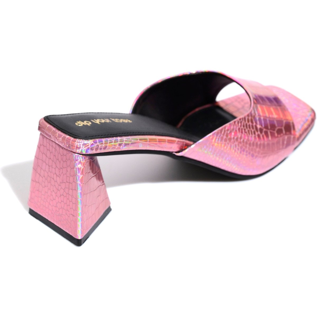 Rose Metallic Heels