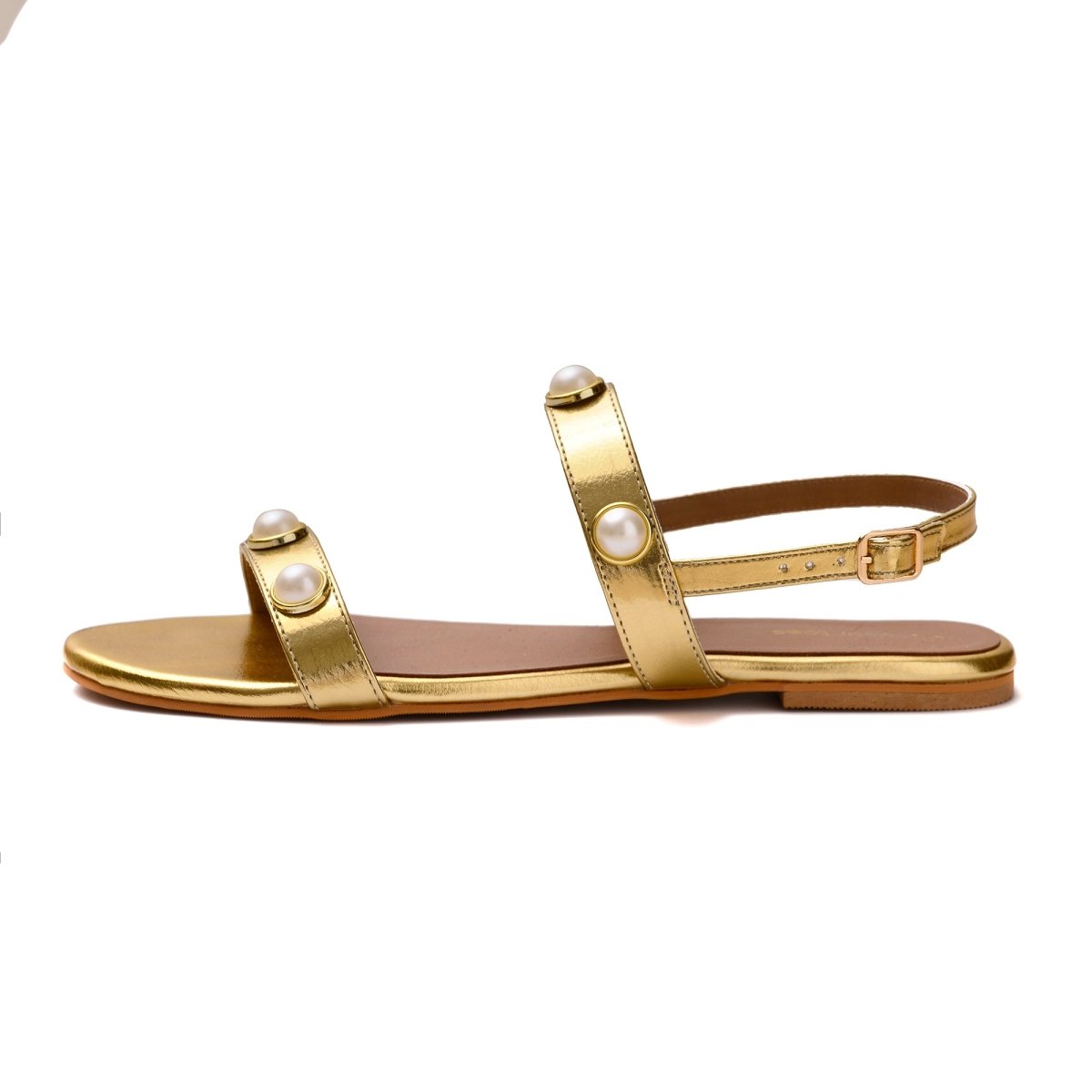 Gold Pearl Sandals