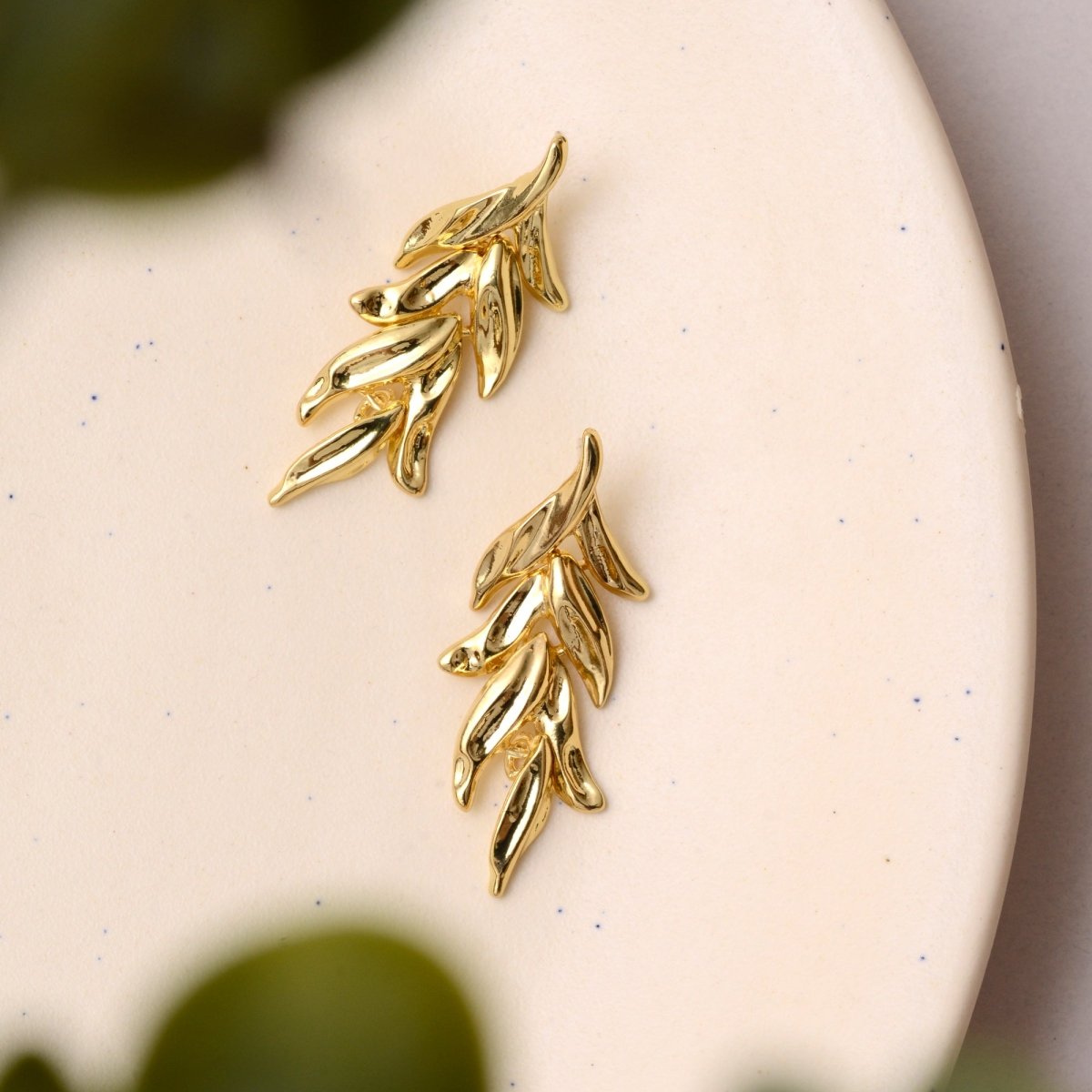 Leaf Drop Earrings
