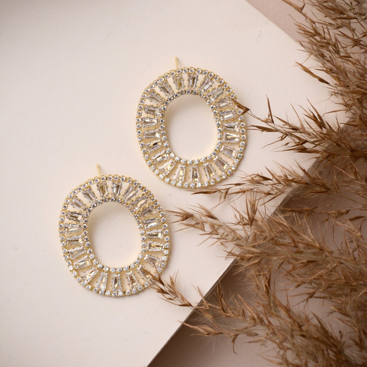 Crystal Embellished Earrings