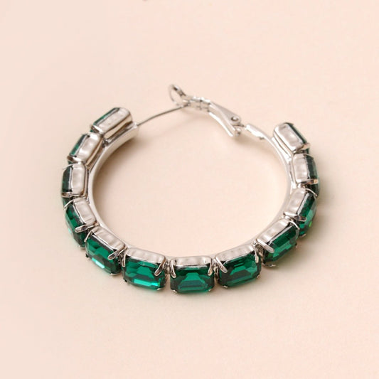 Emerald Hoops