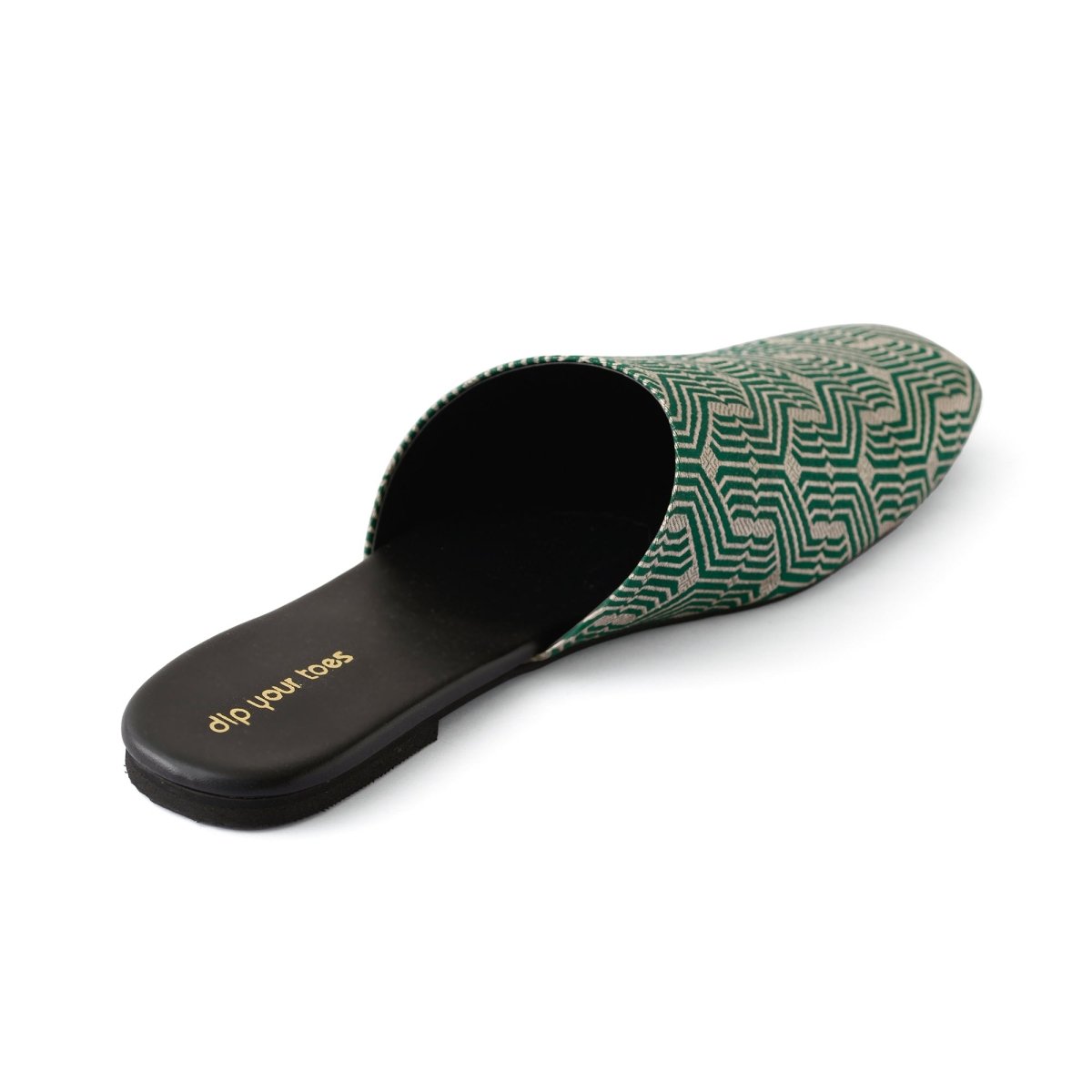 Emerald and Gold Mules