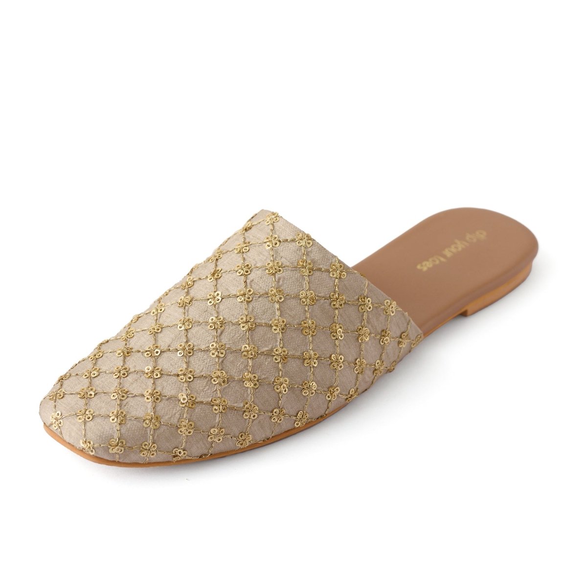 Muted Gold Mules
