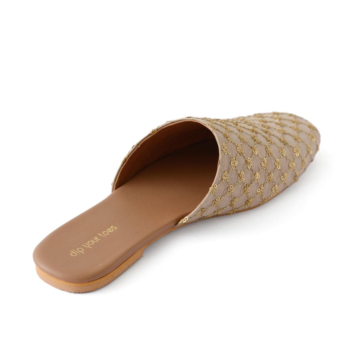 Muted Gold Mules