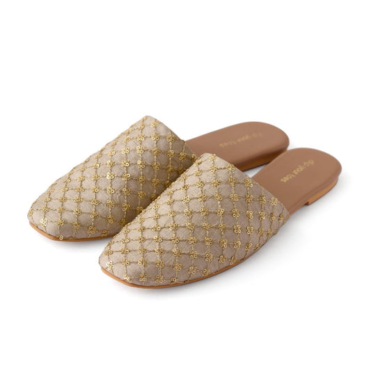 Muted Gold Mules