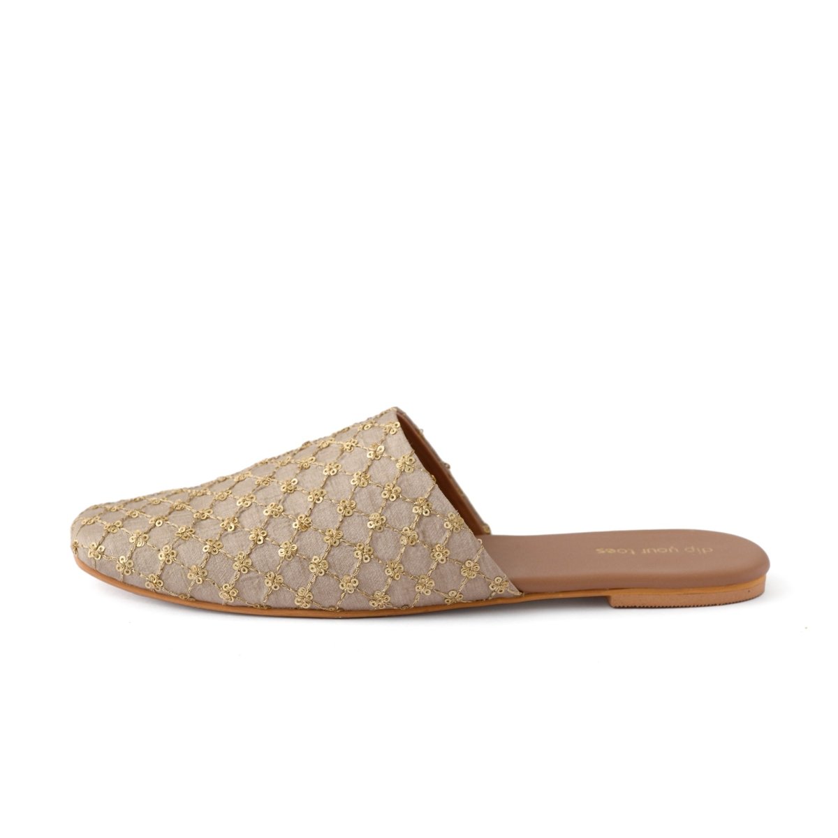 Muted Gold Mules
