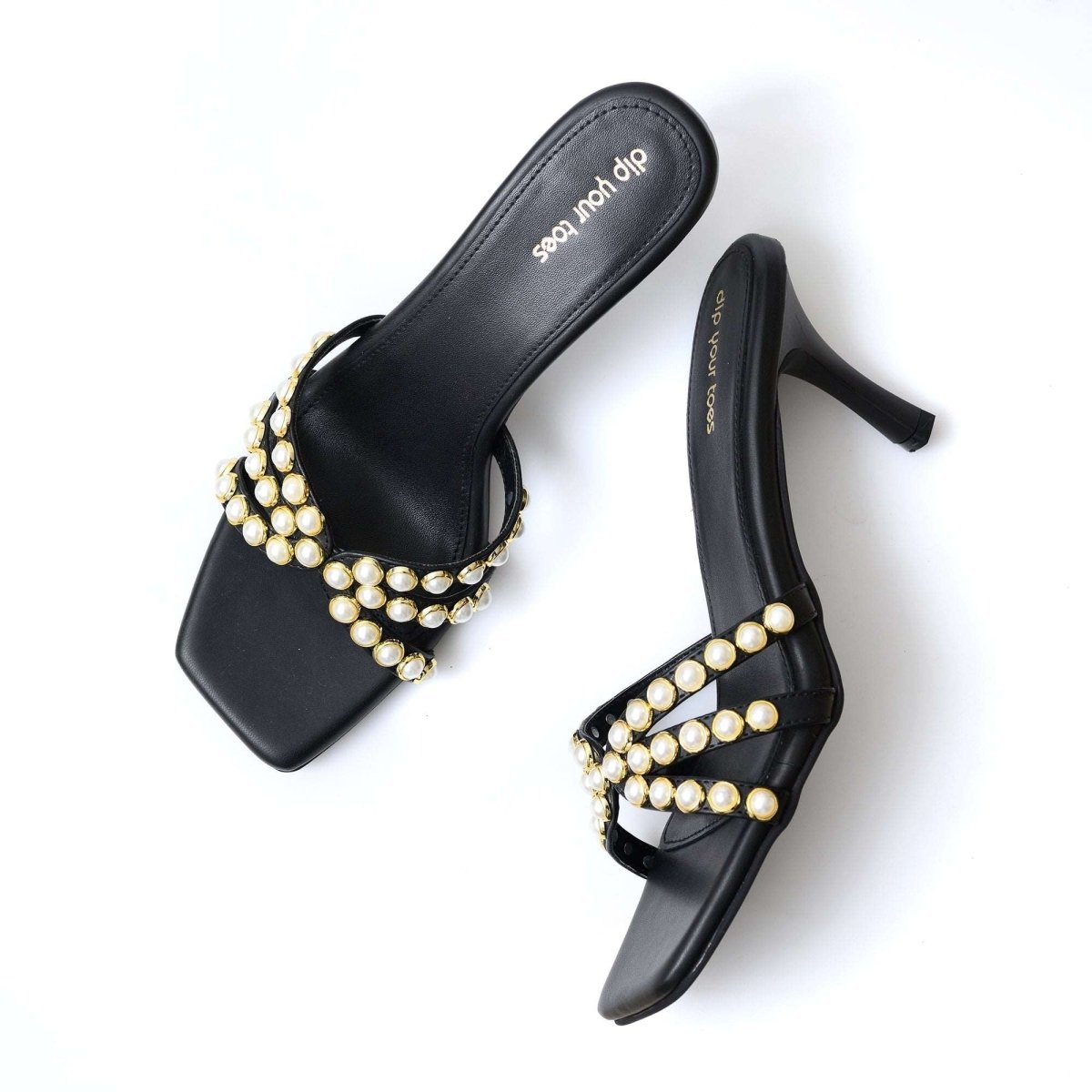 Pearl Embellished Heels