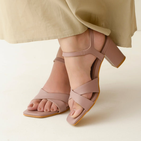 Cross Strap Lavender Sandals