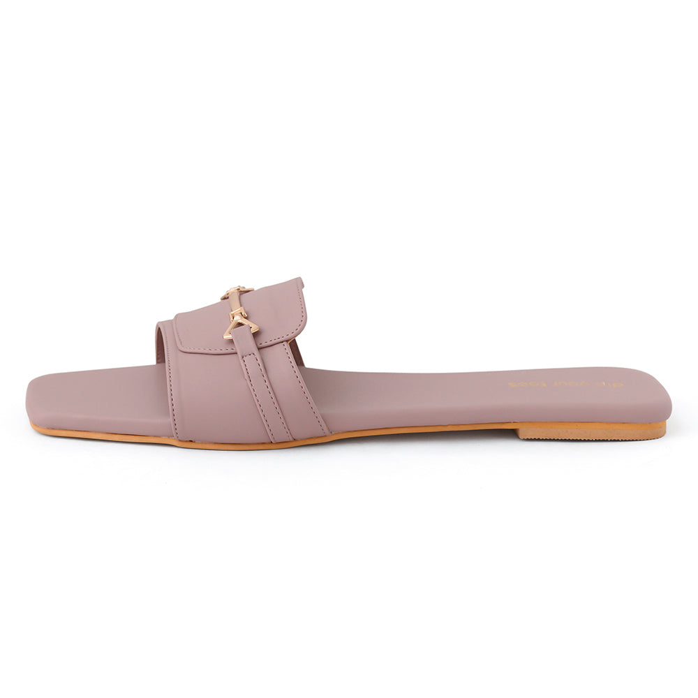Lavender T-Shape Flats
