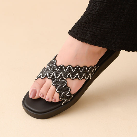 Black Crossover Flatforms