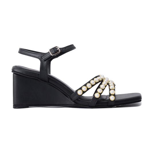Pearl Black Wedges