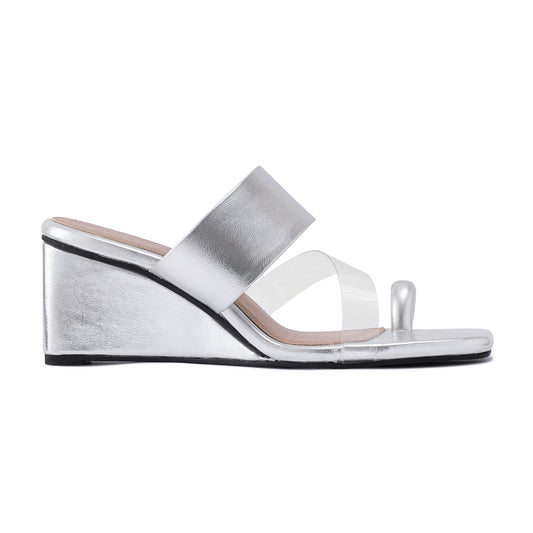 Silver Kolhapuri Wedges