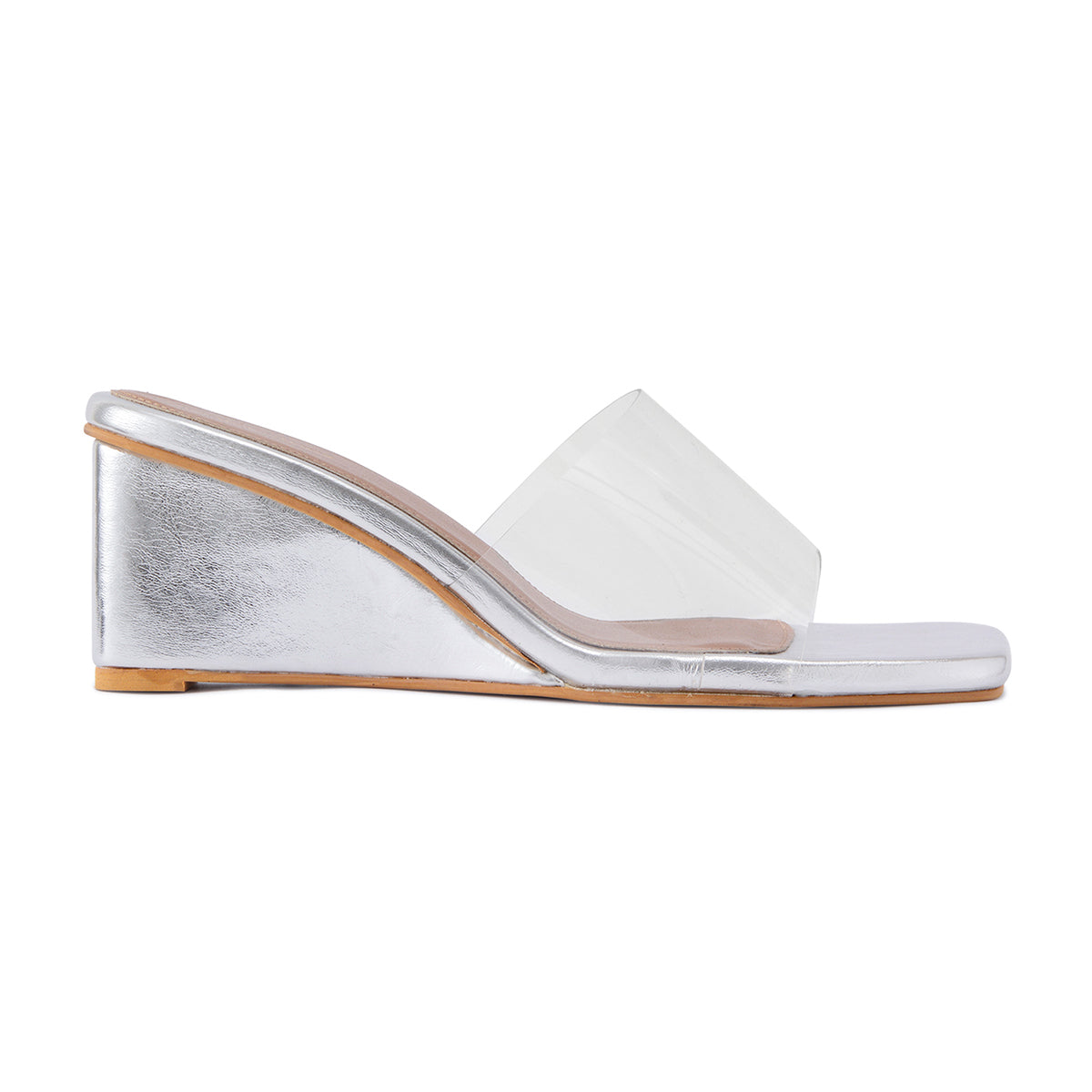 Silver Clear Wedges