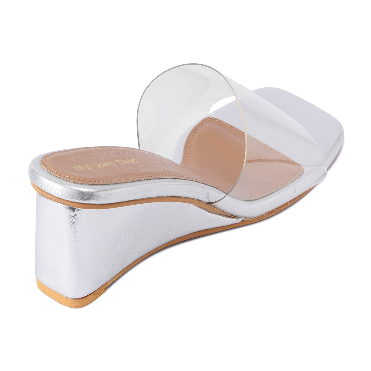 Silver Clear Wedges