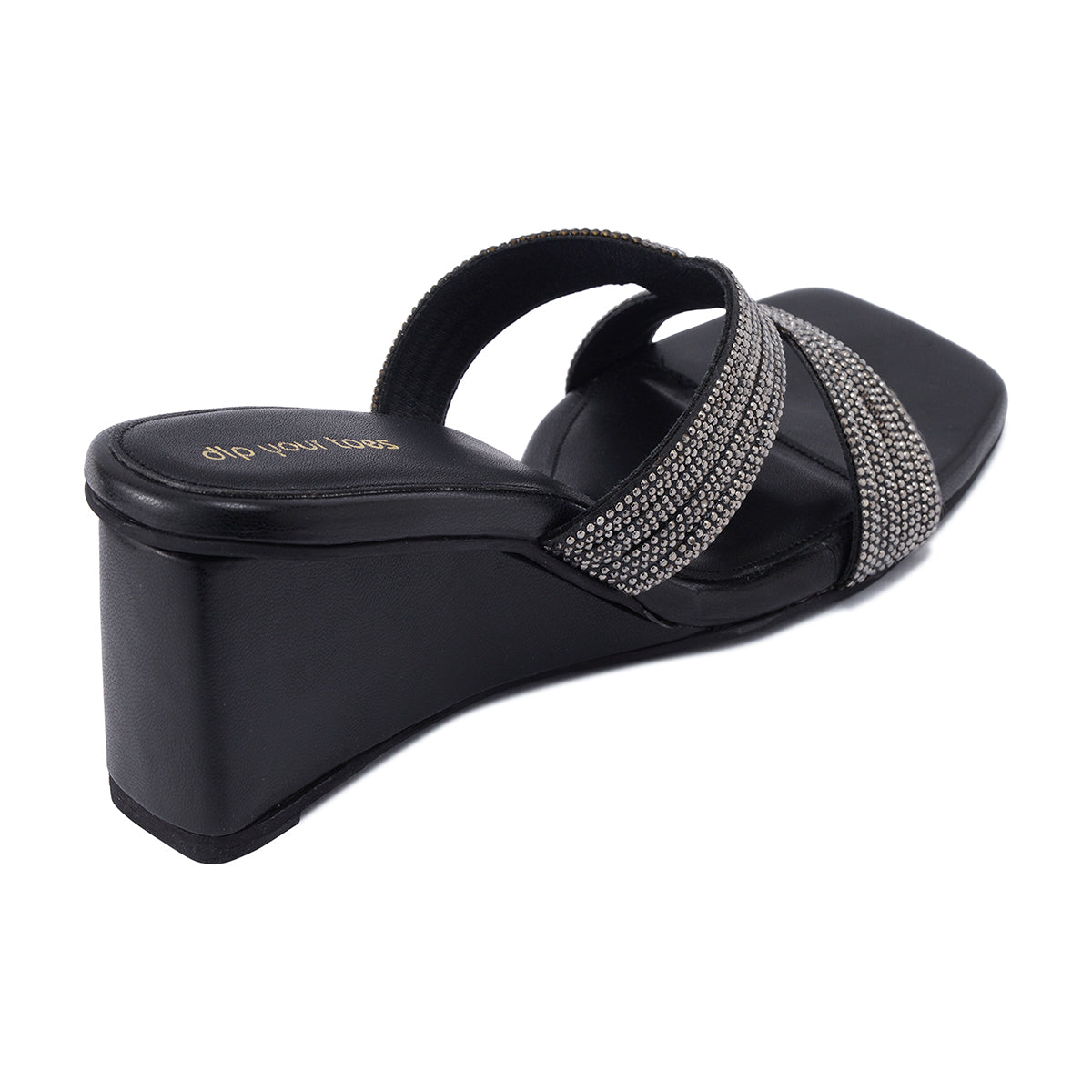 Black Lusture Wedges