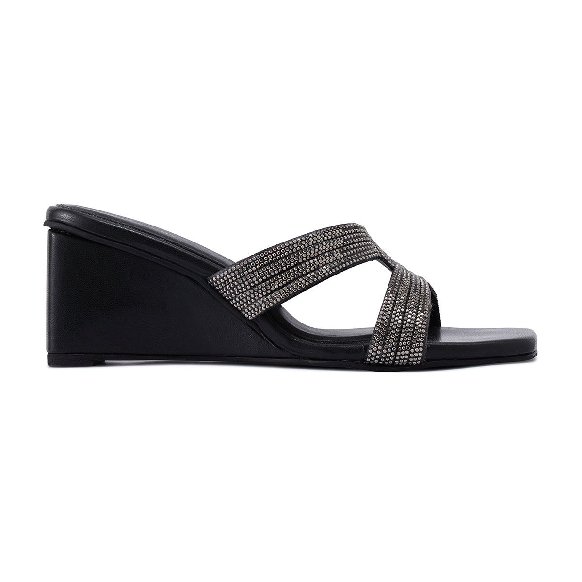 Black Lusture Wedges