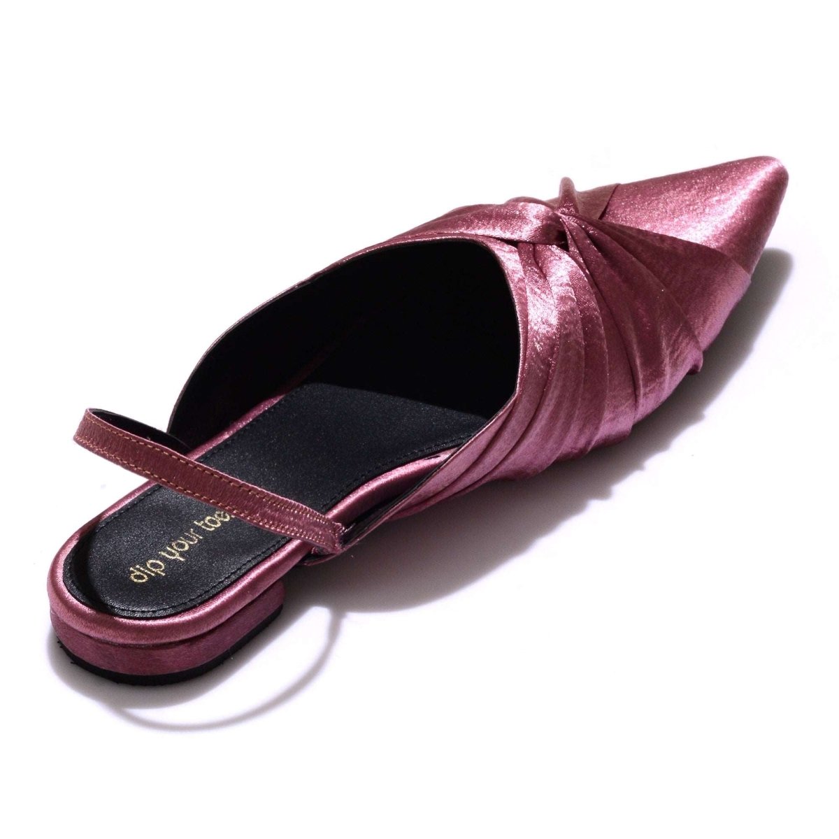 Pink Knotted Slingback Sandals