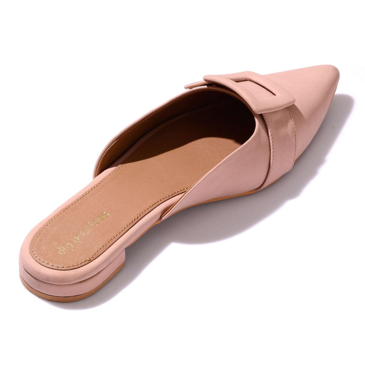 Rosepink Buckled Mules