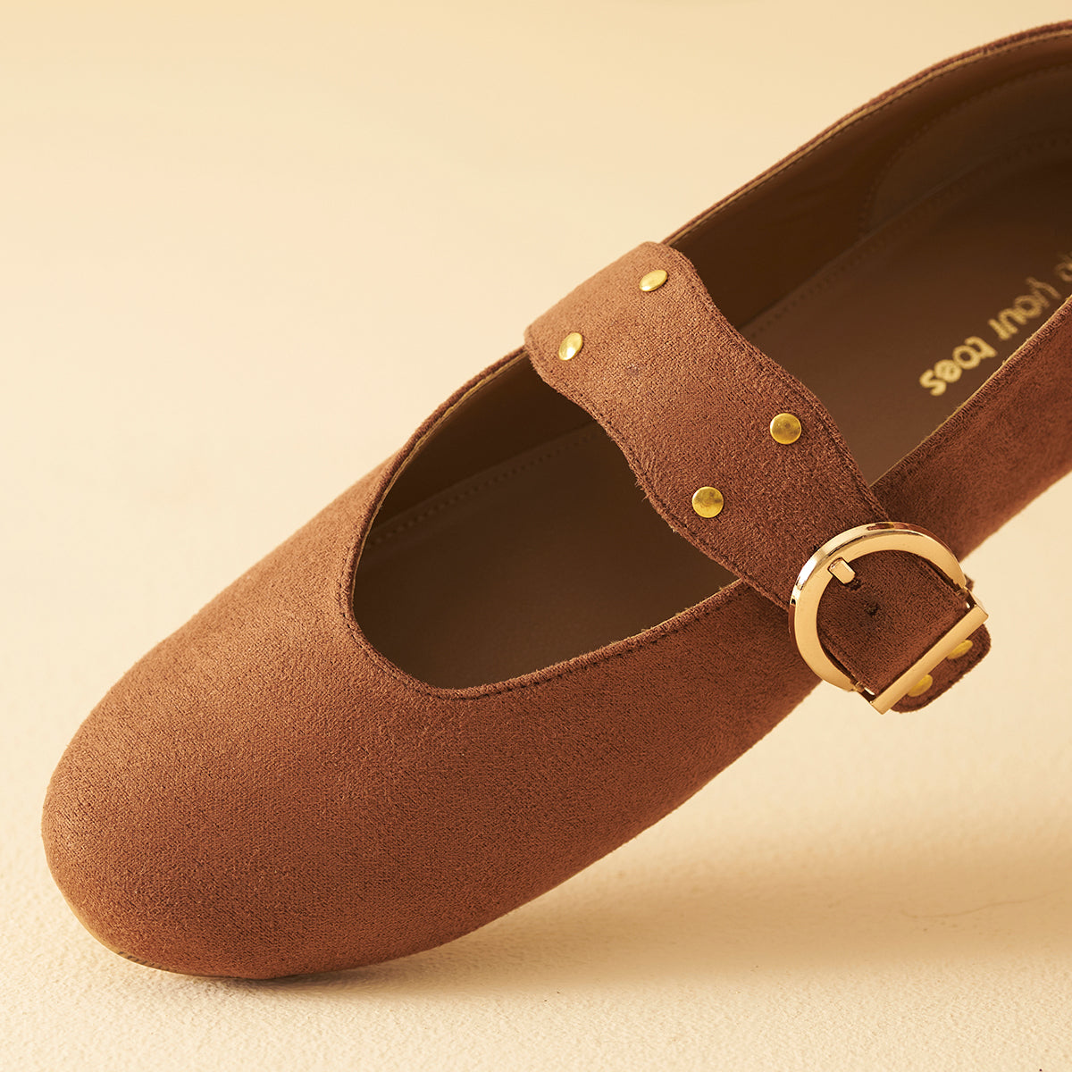 Rust suede Mary Janes