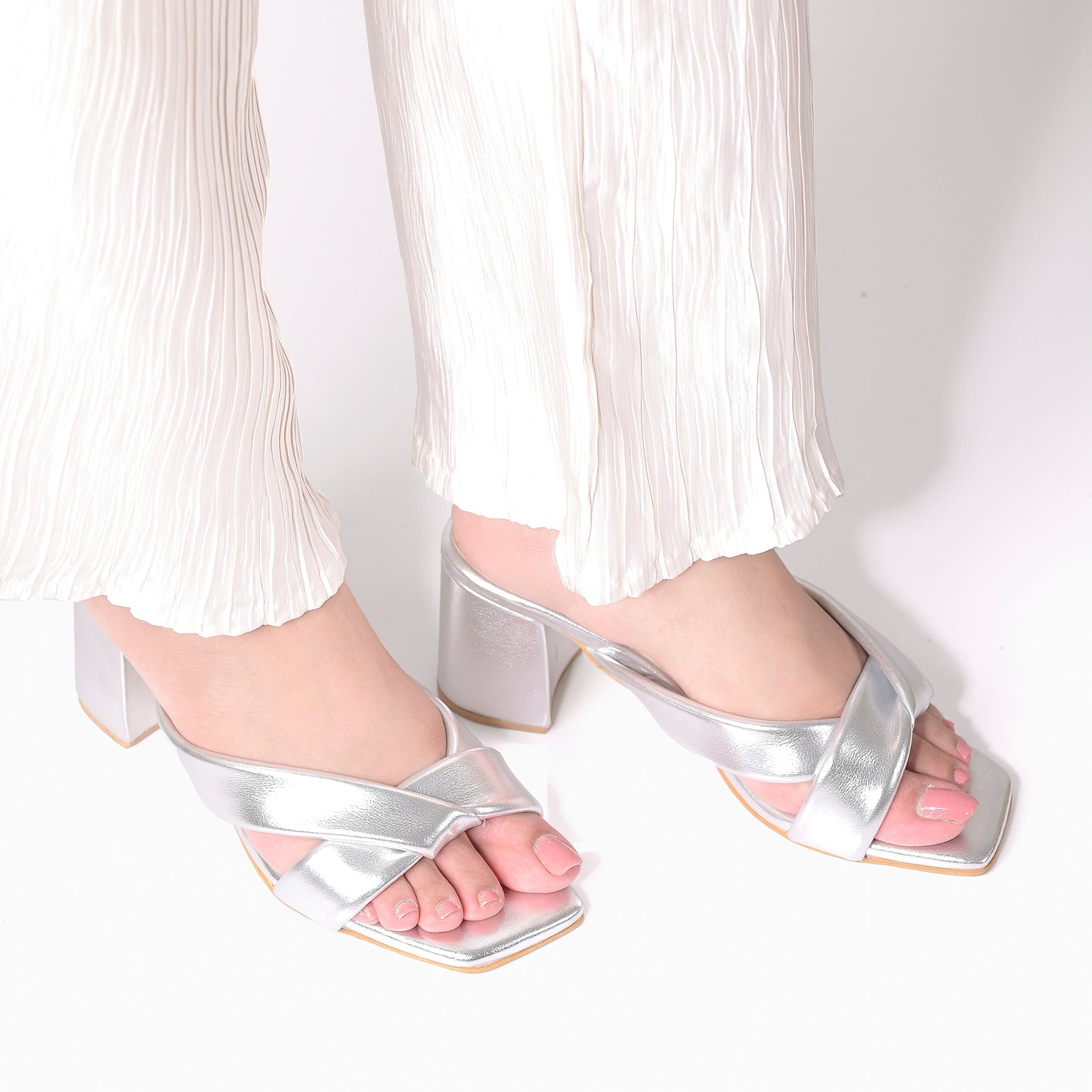 Silver Soft Glide Heels