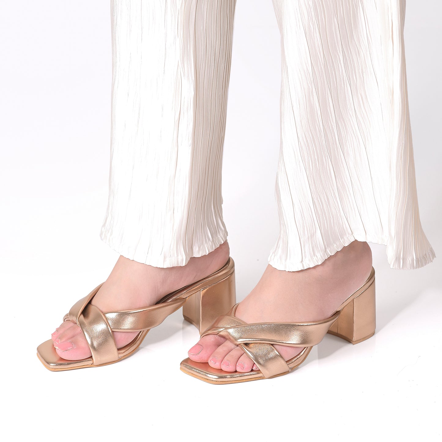 Rose Gold Soft Glide Heels