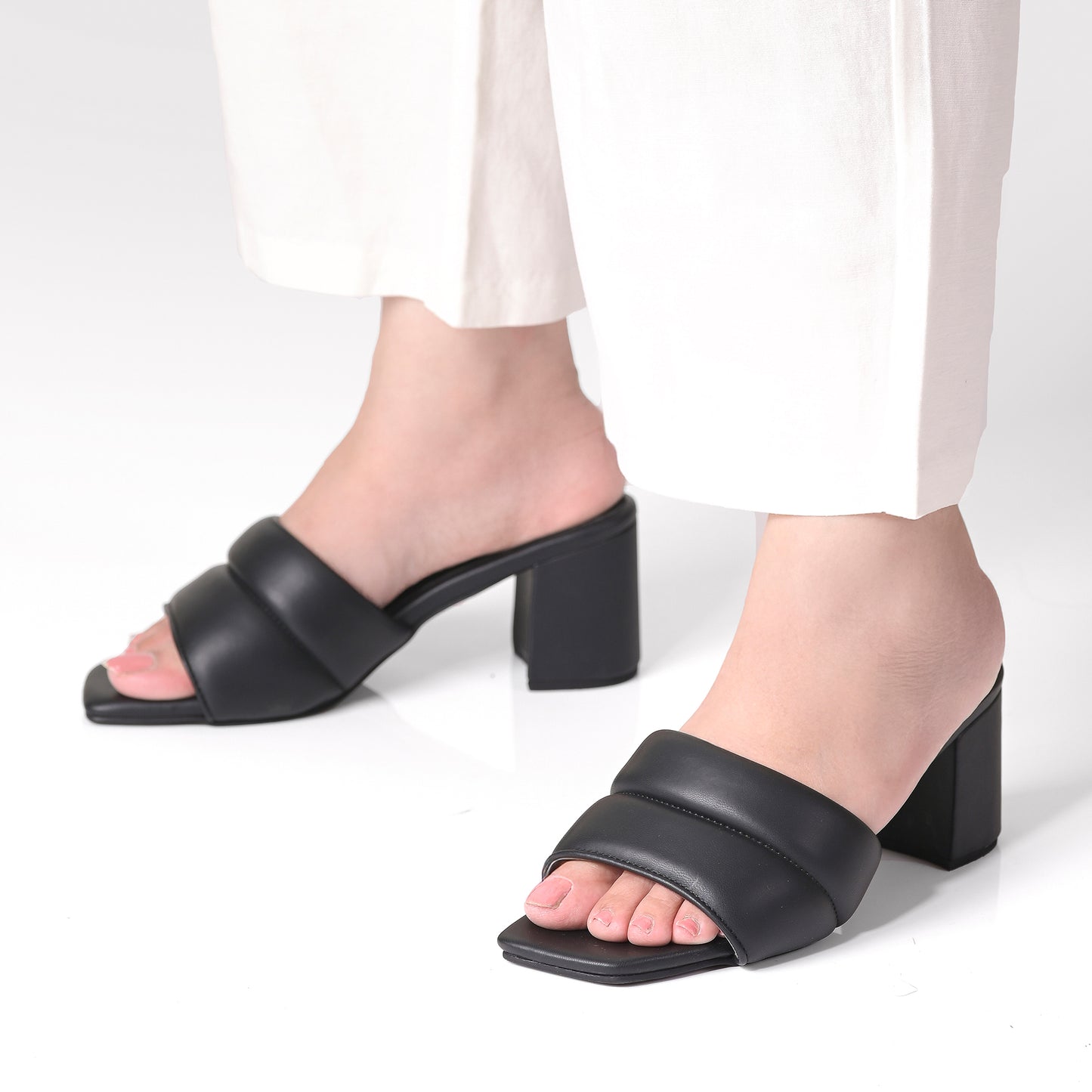 Ebony Cushioned Heels