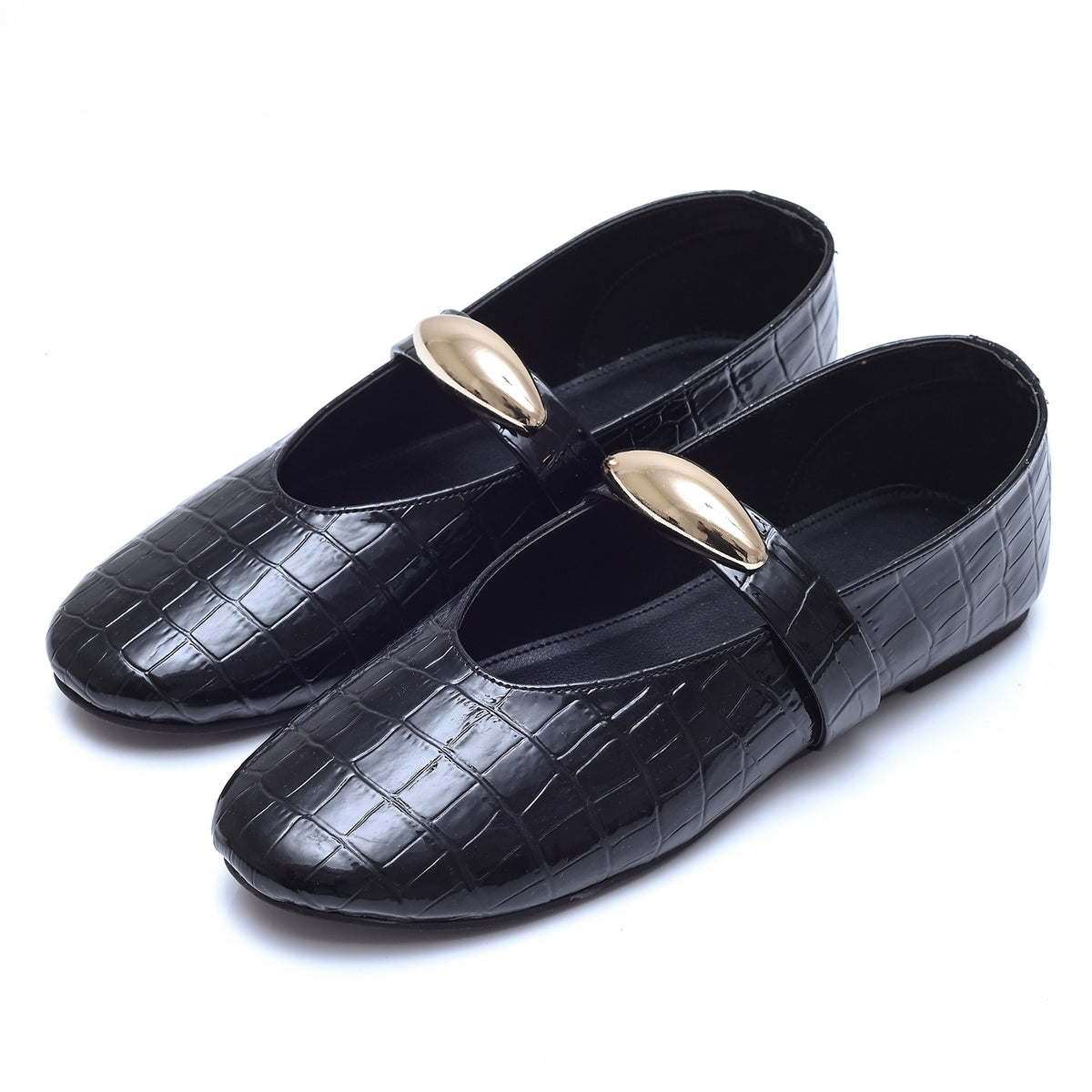 Black Patent Mary Jane Flats
