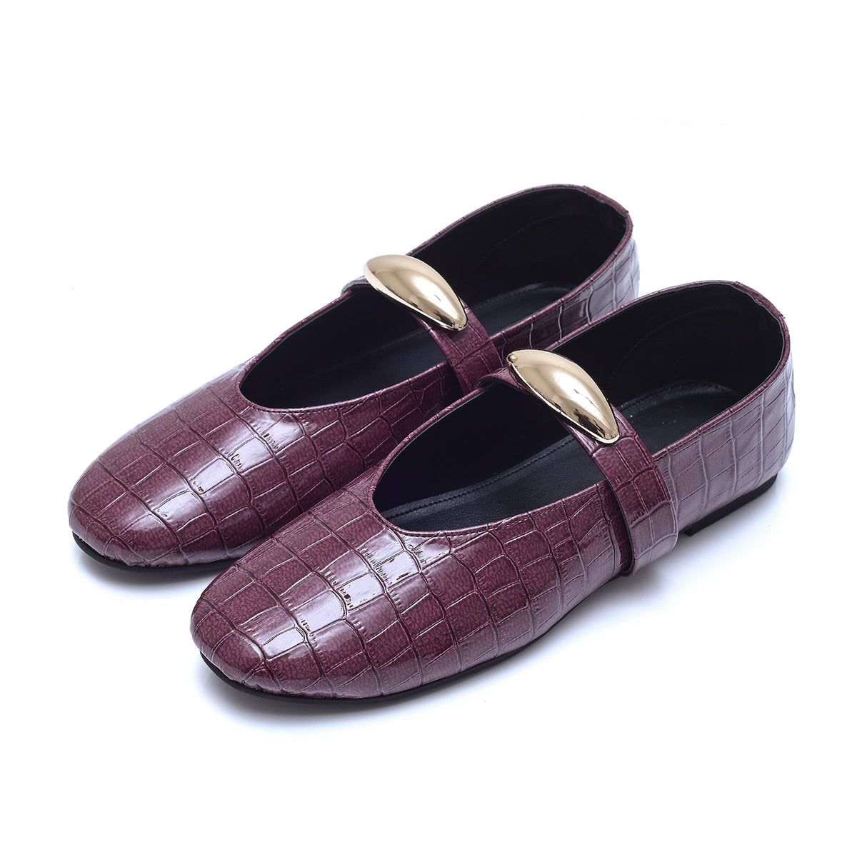 Mulberry Patent Mary Jane Flats