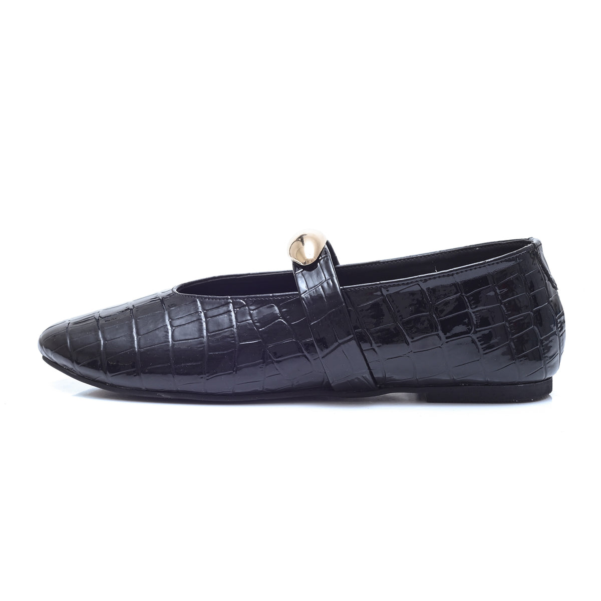 Black Patent Mary Jane Flats