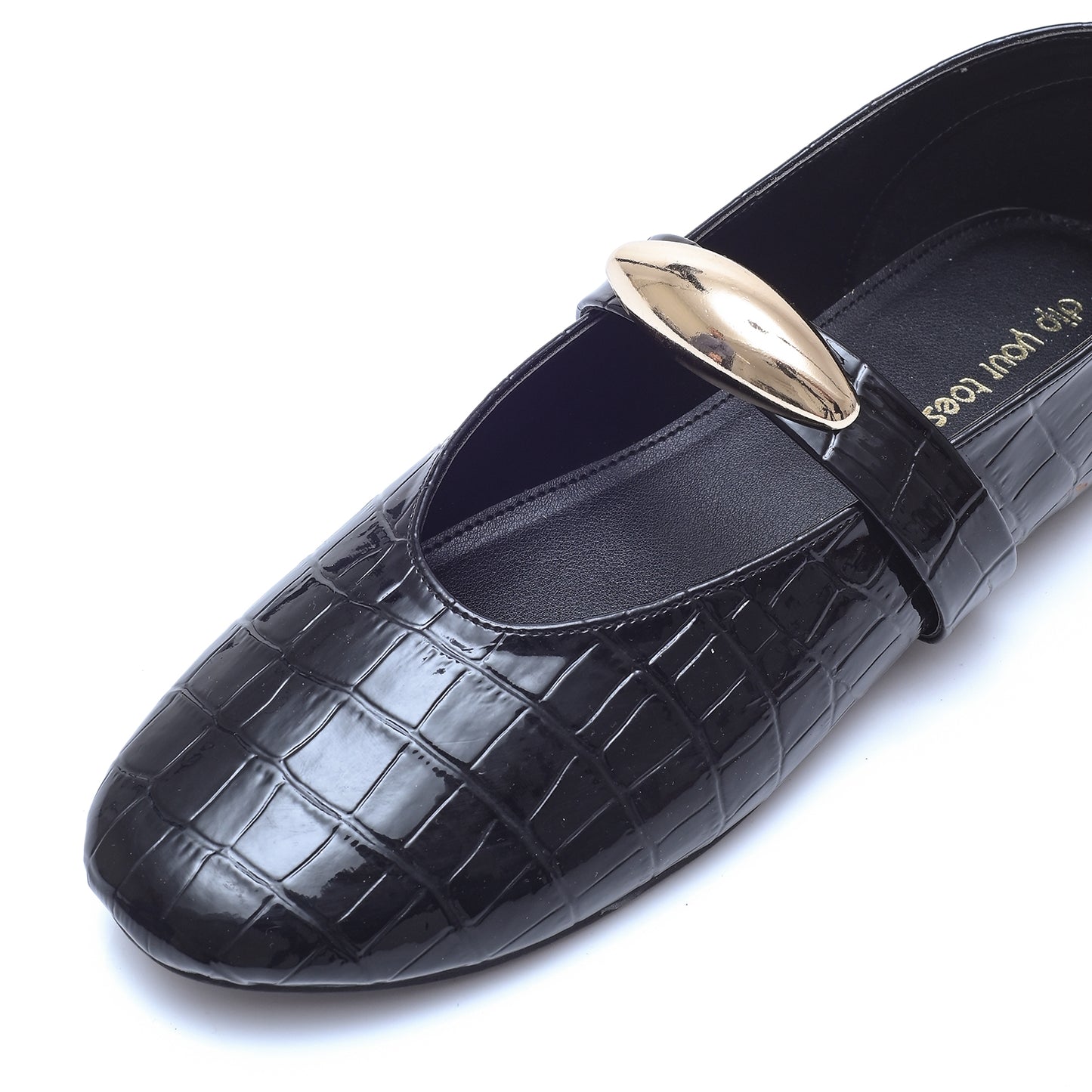 Black Patent Mary Jane Flats