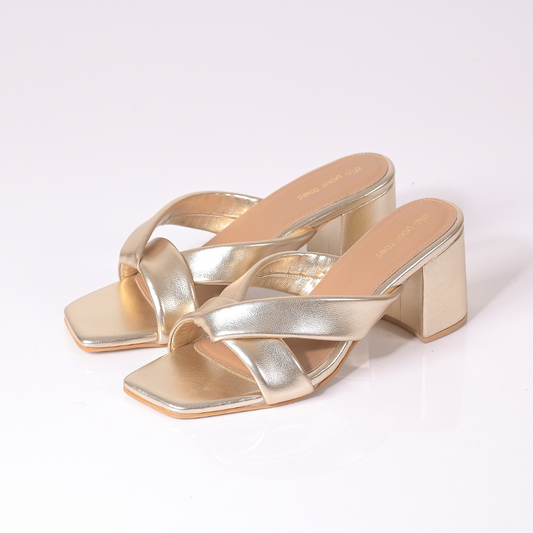 Gold Soft Glide Heels